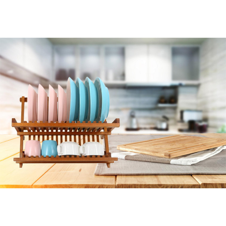 Teak dish drying discount rack